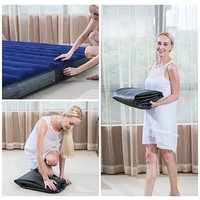 INTEX 64757 Matelas d'Air Gonflable Pliable d'Extérieur en PVC Floqué Personnalisé pour la Vente en Gros