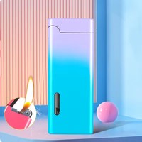 Nouveau briquet torche à cigarettes rechargeable de haute qualité, créatif, avec logo personnalisé, coupe-vent, design de sublimation pour cadeaux, élégant