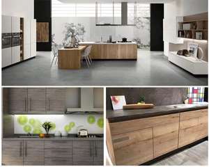 Tablero <span class=keywords><strong>Formica</strong></span> Hpl de 0,8mm de grano de madera de diseño moderno para armario de <span class=keywords><strong>cocina</strong></span> con <span class=keywords><strong>encimera</strong></span> de <span class=keywords><strong>cocina</strong></span> Hpl - Product Image 2