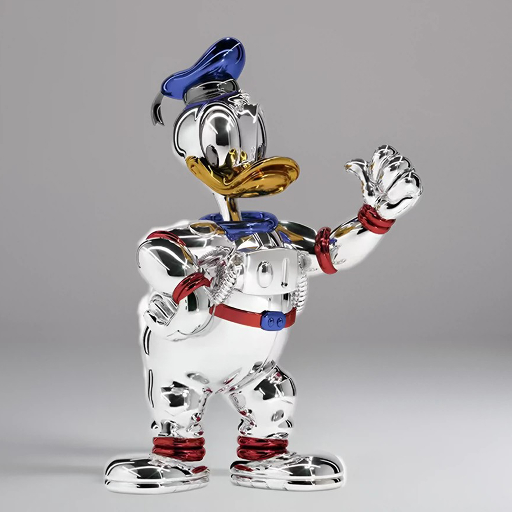Plated Mickey Astronaut Sculpture - Customized Home Decor