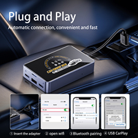 Fuallwin 3 en 1 CarPlay AI Box con Android Auto 8GB+128GB Inalámbrico Siri GPS Universal