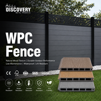 Panneaux décoratifs faciles à installer, clôture de jardin écologique avec panneau composite imitation bois, panneau de clôture extérieur en WPC pour l'intimité