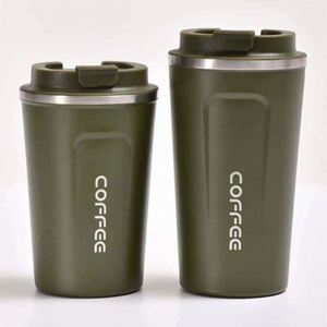 304 Stainless Steel Coffee Mug Portable Car <b>Thermos</b> Business Office Gift Dual-Drink Mug - Product Image 3