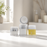 Pot cosmétique vide de luxe personnalisé, pot à crème, conteneur sans air, pot cosmétique en acrylique 15G 30ml 50ml