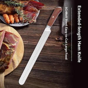 <span class=keywords><strong>Juego</strong></span> <span class=keywords><strong>de</strong></span> <span class=keywords><strong>cuchillos</strong></span> <span class=keywords><strong>de</strong></span> cocina <span class=keywords><strong>de</strong></span> metal 3cr13 <span class=keywords><strong>para</strong></span> <span class=keywords><strong>cortar</strong></span> jamón y fruta <span class=keywords><strong>de</strong></span> acero inoxidable <span class=keywords><strong>de</strong></span> 12 pulgadas hechos a mano con logotipo láser <span class=keywords><strong>para</strong></span> carne - Product Image 2