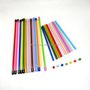 Pet Brinquedo gato Teaser Especial Tubo <span class=keywords><strong>Cap</strong></span> Fittings Plástico Duro Oco Tubo Tubos coloridos são equipados com Tampas coloridas - Product Image 1