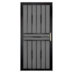 Puerta de seguridad residencial para exteriores, puerta de acero de hierro forjado, gran oferta