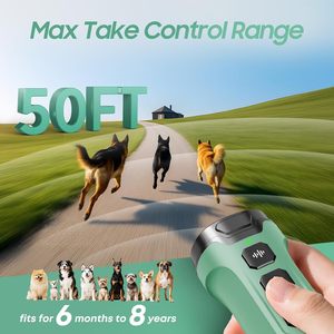 Appareil anti-aboiement pour chien Atvioo, 3 émetteurs ultrasoniques, batterie rechargeable, entraînement humain pour chiens - Product Image 4