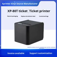 Impresora Térmica de Recibos Xprinter XP-80T 203dpi con Interfaz USB para Caja Registradora, Código de Barras, Etiquetas de Cocina y Control de Inventario