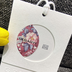 Quần áo cao cấp nhãn tùy chỉnh thiết kế logo giấy treo thẻ cho quần áo tăng cường khả năng hiển thị thương hiệu miễn phí cho hàng may mặc - Product Image 3