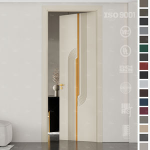 Puerta de Baño Estilo Australiano para Diseños de Hoteles al por Mayor, Puerta Cortafuego Interior Moderna de Madera Color Blanco - Product Image 1