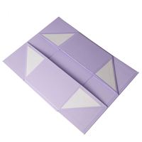 Boîte cadeau pliable en carton rigide avec logo personnalisé, fermeture magnétique et ruban, pour chapeaux, sacs à main, chaussures, vente en gros