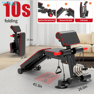 Seemore lựa chọn Heavy-duty có thể gập lại tập luyện băng ghế dự bị có thể điều chỉnh trọng lượng băng ghế dự bị Báo Chí nhà phòng tập thể dục-lắp ráp miễn phí - Product Image 2