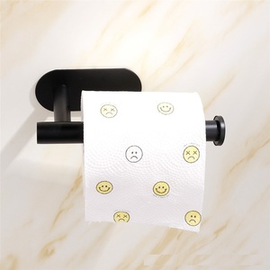 Porte-rouleau de papier toilette mural en acier inoxydable pour salle de bain et cuisine, accessoire pour serviettes en papier - Product Image 5