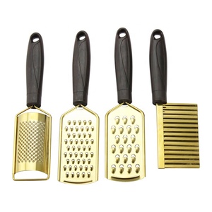 Batteur à œufs en acier inoxydable doré, ensemble de couteaux et de pelles, gadgets de cuisine polyvalents, 13 pièces - Product Image 1