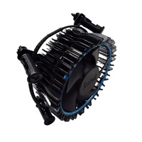 Refroidisseur de processeur à profil bas pour Intel LGA 1700, dissipateur thermique à ailettes en aluminium anodisé avec ventilateur de refroidissement