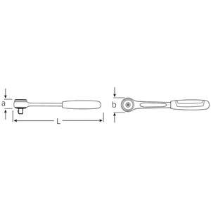 STAHLWILLE - 11231011 Cliquet, dent fine-EAN 4018754177745 RATCHETS 1/4" - Product Image 2