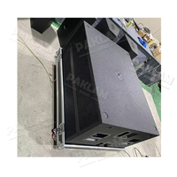 SUB-218 2x18 pouces 1600W Caisson de basses actif Haut-parleur de basses Système de sonorisation DJ Double caisson de basses de 18 pouces