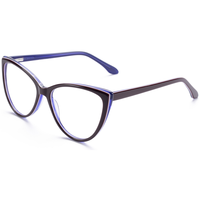 Monture de lunettes classiques œil-de-chat Elan Optical RD26061, best-seller, monture complète pour femme en acétate, lunettes optiques écologiques sans peinture