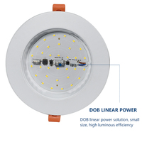 Plafonnier LED ultramince encastrable circulaire, éclairage d'intérieur, luminaire de plafond, lumière ronde, idéal pour un salon, 12/18/24/36/48W