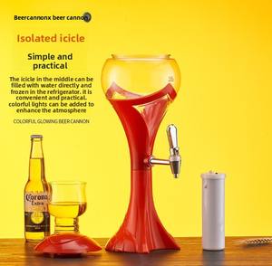 เครื่องจ่ายเบียร์แบบตั้งพื้นขนาด 1.5 ลิตร 2 ลิตร 3 ลิตร แบบพกพา สำหรับใช้ในเชิงพาณิชย์ พร้อมระบบทำความเย็นด้วยน้ำแข็ง วัสดุเกรดสำหรับอาหาร ใช้ซ้ำได้ พร้อมตัวกรอง 1 หัวจ่าย ดีไซน์สร้างสรรค์พร้อมไฟส่องสว่าง - Product Image 4