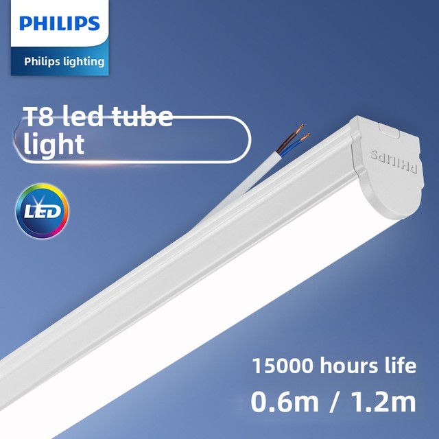 For T8 LED Integrated Tube Light 06m/8W & 12m/16W Daylight-Color ABS Household Strip Light