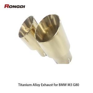 ท่อไอเสียแคทแบ็กสีทองทำจากไทเทเนียมอัลลอยด์ขนาด 3.5"-2.75" สำหรับรถบีเอ็มดับเบิลยู เอ็ม3 จี80 เอ็ม4 จี82 เอส58 3.0ที ปี 2021-2024 - Product Image 4