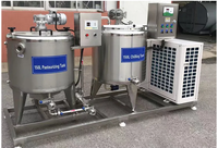 100l 150l 200l 300l 500l, réservoir de pasteurisation du lait en acier inoxydable, Machine de pasteurisation du lait et du yaourt
