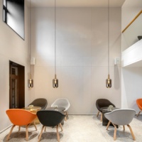 Lustre de plafond en verre gris fumé pour hôtel maison contemporaine E27 lampe suspendue en verre à manger en métal doré luminaire créatif