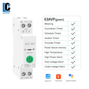<span class=keywords><strong>Interruptor</strong></span> Inteligente LCTC 63A Tuya, Disyuntor MCB AC110V 220V, Medidor de Energía Inteligente con Monitoreo de Presión - Product Image 3