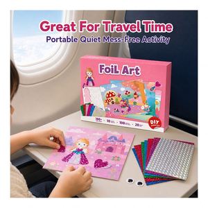 Kit d'activités créatives scintillantes en gros : comprenant des cartes adhésives, des yeux bouclés, des formes en EVA – Fournitures artistiques pour garçons et filles - Product Image 3