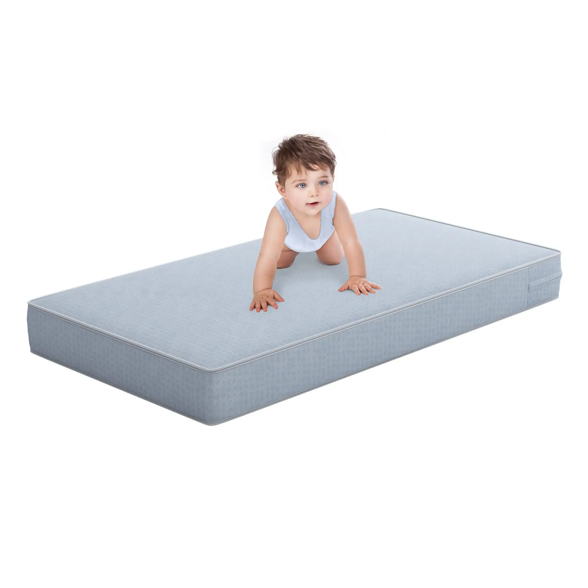 Matelas de bébé Anti-acariens pour enfants de 6 à 15 ans, protection de la colonne vertébrale, dur, en mousse à ressort, poche