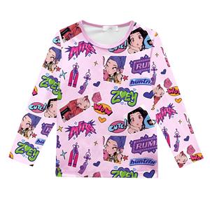 ชุดนอนฤดูร้อนใหม่ เนื้อผ้านุ่ม ระบายอากาศดี ลายการ์ตูน ชุดนอน K-POP Witch Hunt Team พิมพ์ลายดิจิทัล ชุดลำลองใส่สบายๆ อยู่บ้าน - Product Image 5