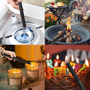 USB <strong>Lighter</strong> Custom logo Usb-c Rechargeable Flameless Electric <strong>Lighter</strong> <strong>for</strong> Candle Kitchen BBQ - Product Image 6