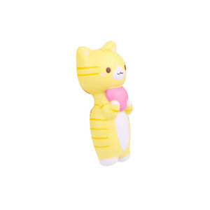 Cartoon Cat Fidget Toy With Heart TPE Slow <b>Rebound</b> For Kids Age 2 To 4 Years Unisex - Product Image 3