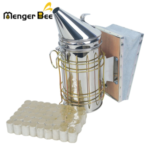 Menger Bee S-1(M) Enfumoir d'apiculture en acier inoxydable Jaune Argent Bleu Argent Moyen pour l'apiculture Origine Henan Neuf Garantie 2 ans - Product Image 4