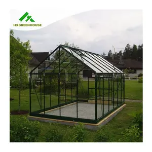 New product strong glass greenhouses for agriculture price HX75127