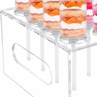 HOTEAM Soporte de exhibición de acrílico para cake pops, 4x4 orificios, elevador para repostería, soporte de mostrador, venta al por menor, ecológico, al por mayor, OEM