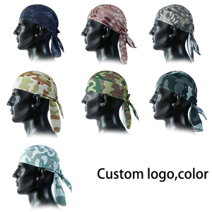 クイックドライサイクリングスポーツランニングヘルメットライナー海賊帽子メッシュプレーンカモデュラグスカルバンダンナキャップ男性用 - Product Image 3