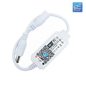 Contrôleur <span class=keywords><strong>de</strong></span> bande <span class=keywords><strong>de</strong></span> LED wifi couleur unique compatible avec Alexa Google Assistant - Product Image 3