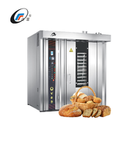 Best-seller Grand four de boulangerie industriel 32 plateaux rotatif diesel pour machine à pain Produits de boulangerie avec support électrique à gaz