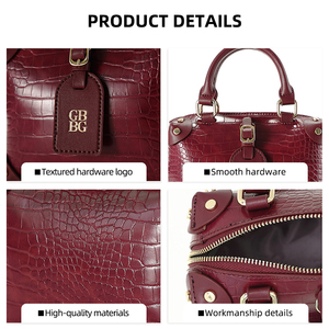 Aopiya nhà máy ODM OEM tùy chỉnh PU da phụ nữ túi xách thời trang cổ điển bền cá sấu Patterned túi thiết kế của phụ nữ túi xách - Product Image 3