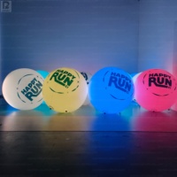 Ballon lumineux interactif en PVC RGB LED gonflable avec télécommande pour fête, concert, événement, mariage