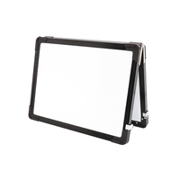 Madic 12x16 "Tableau blanc magnétique effaçable à sec pliable double face calendrier maison bureau tableau blanc de bureau