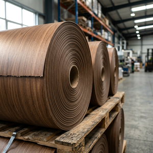 <span class=keywords><strong>Film</strong></span> vinyle décoratif en PVC à grain de bois gaufré pour machine de pressage à membrane, laminage de panneaux de porte de placard en MDF, meubles - Product Image 6