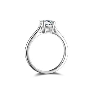 Bague solitaire personnalisée Eternal Knot 0,3 - 1 carat en diamant de laboratoire à 4 griffes en argent sterling pour fiançailles, promesse, anniversaire - Product Image 2