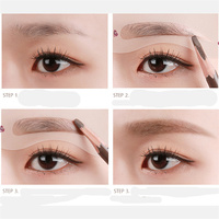 Ensemble de pochoirs à sourcils réutilisables, 24 pièces, Guide de dessin de sourcils, style, mise en forme, toilettage, carte, maquillage, ligne de cheveux, tampon