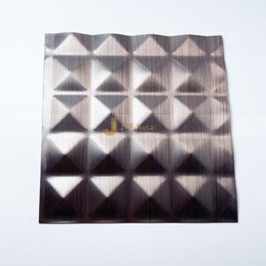 Plaque décorative en acier inoxydable gaufré EX576, pliage, découpe, soudage, revêtement mural intérieur commercial (épaisseur personnalisée) JIS - Product Image 5