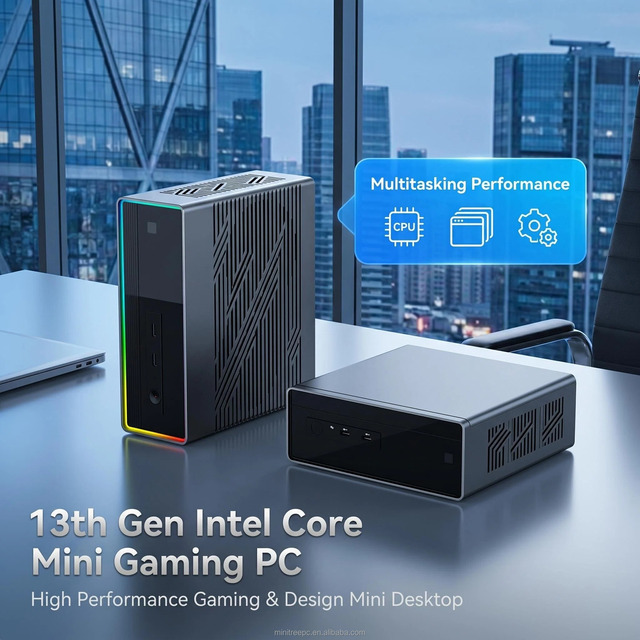 High Performance 13th Gen Intel Core I9 13900HK Mini PC RTX3060 12G / RTX3070 16G Discrete GPU Gaming Design Mini Desktop