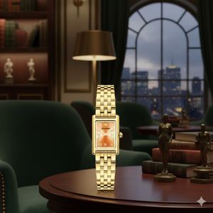 Reloj de Cuarzo de Lujo Estilo Retro 2026, Correa de Acero Inoxidable, Resistente al Agua 3BAR, Esfera Personalizada, Marca Privada, Reloj para Mujer - Product Image 1